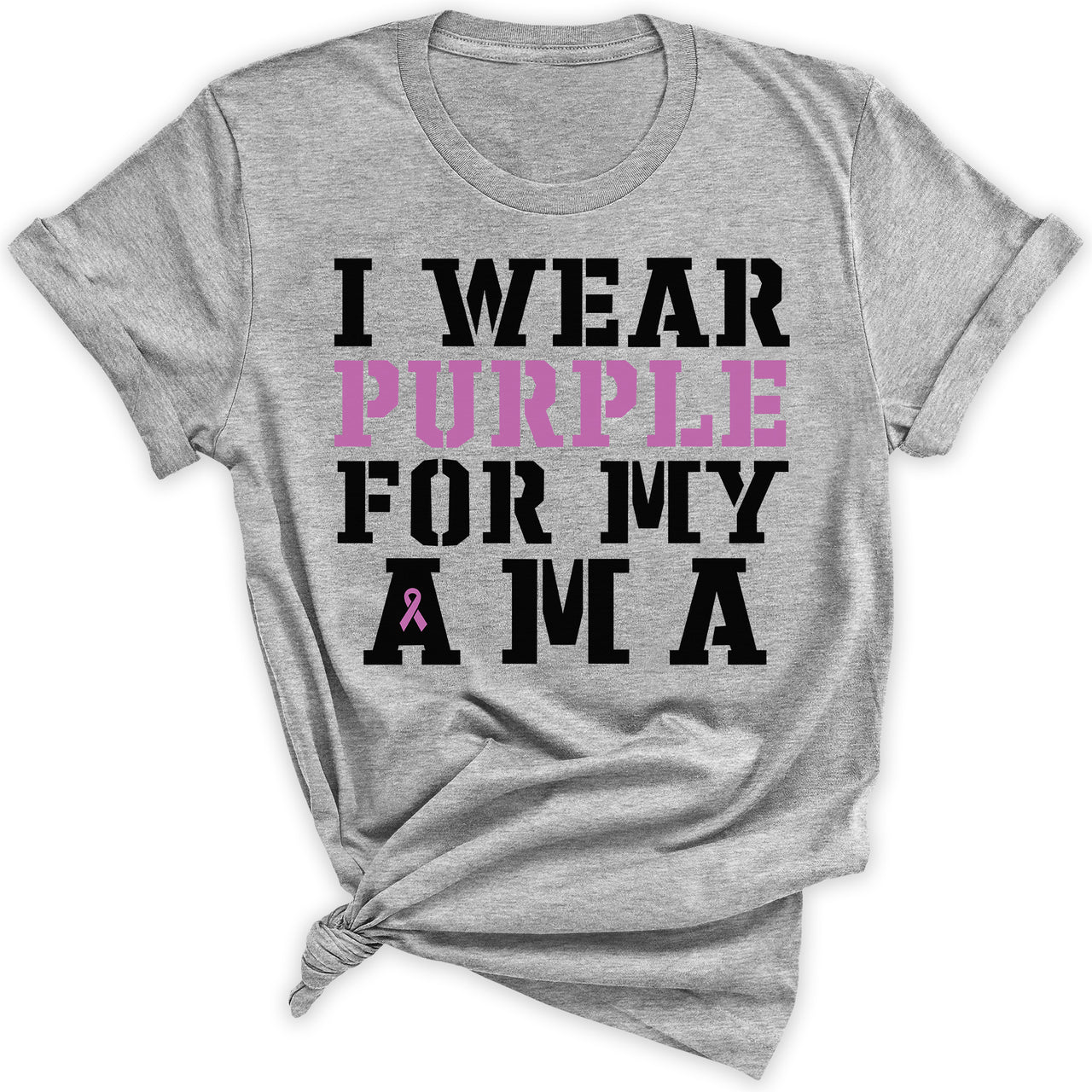 I Wear Purple for My Ama Pancreatic Cancer T Shirt