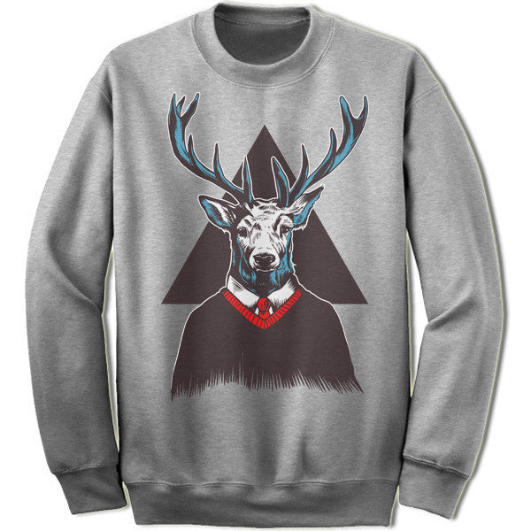 Hipster Deer Christmas Sweatshirt