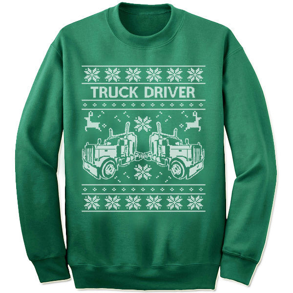 Truck Driver Christmas Sweatshirt