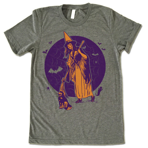 The Witches Broom Halloween T-Shirt