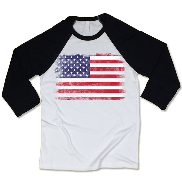 American Flag Baseball Shirts