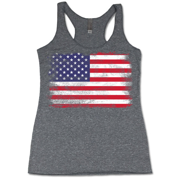 American Flag Triblend Tanks