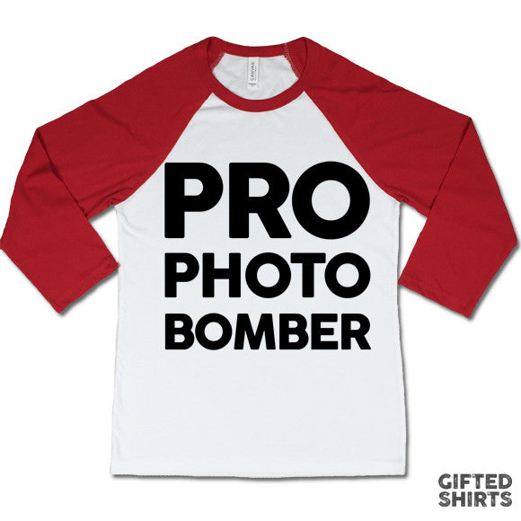 Pro Photo Bomber Baseball T-shirt