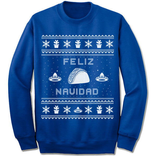 Feliz Navidad Taco Christmas Sweatshirt