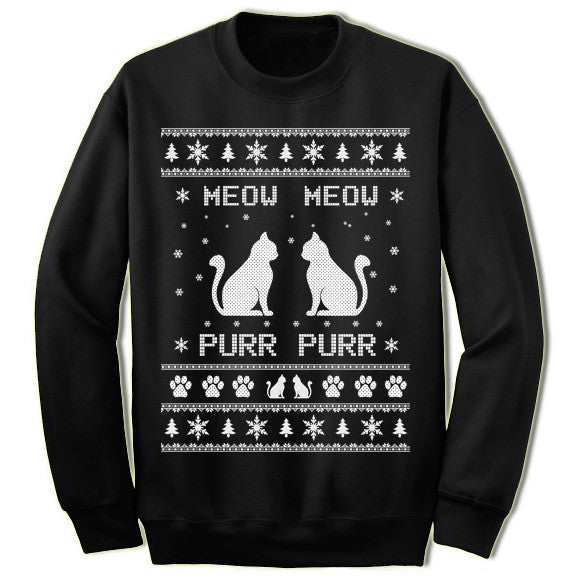 Meow Meow Purr Purr Christmas Sweater