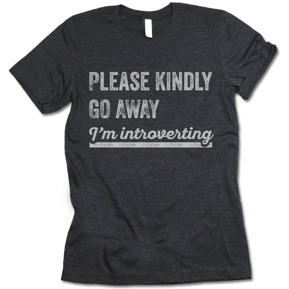 Please Kindly Go Away I'm Introverting Shirt