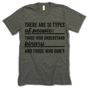 There Are 10 Types Of People: Those Who Understand Binary And Those Who Don't Shirt