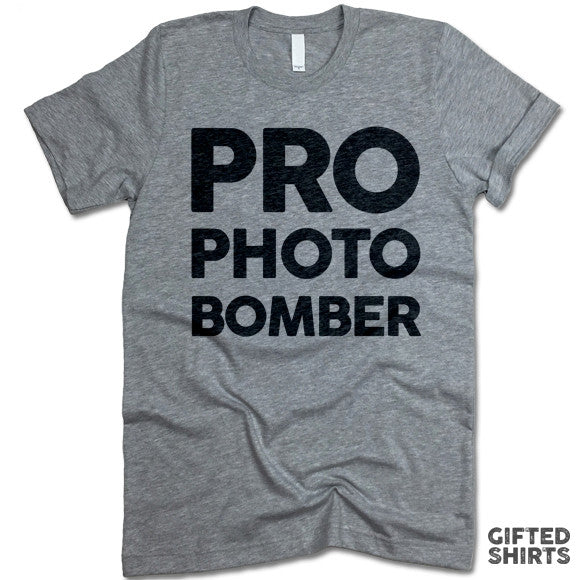 Pro Photo Bomber Crewneck Shirt