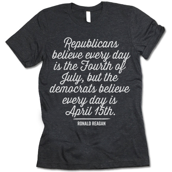 Democrats Believe Every Day Is April 15th Shirt
