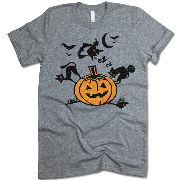 Halloween Pumpkin Crewneck Tee