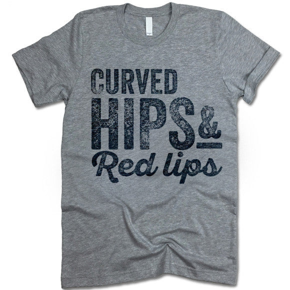 Curved Hips & Red Lips T-Shirt