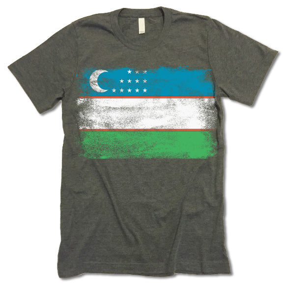 Uzbekistan flag t-shirt