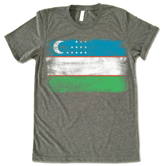 Uzbekistan flag shirt 