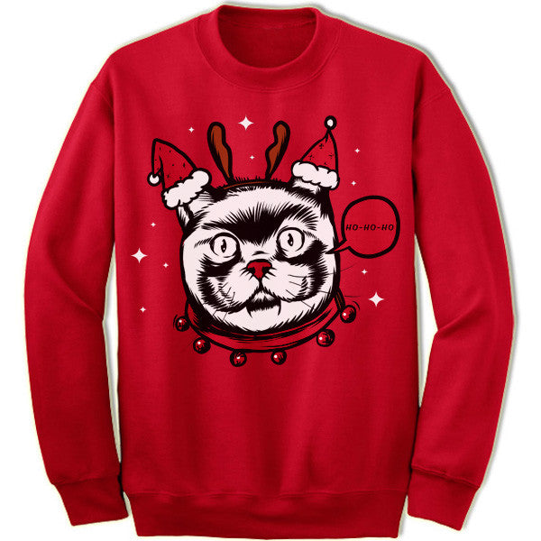 Weird Cat Christmas Sweater