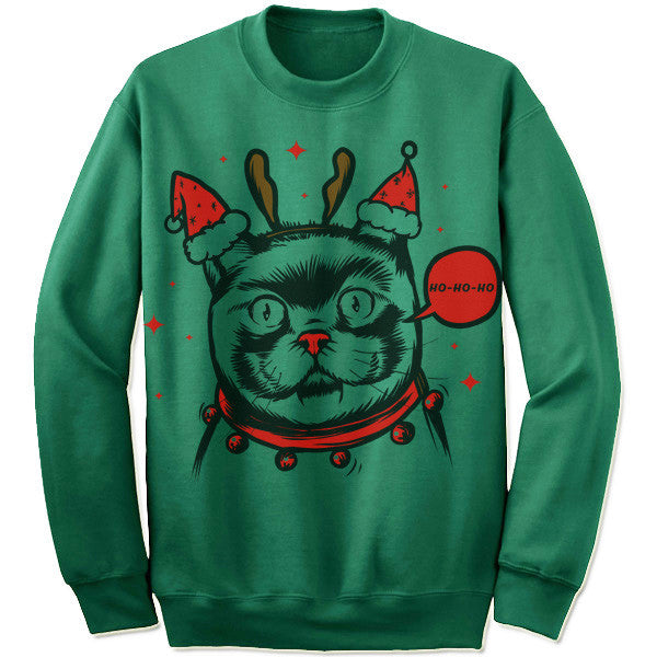 Weird Cat Christmas Sweater