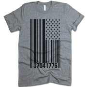 American Flag Barcode Shirt