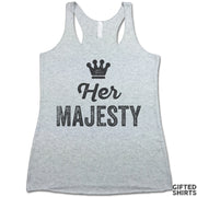 Her Majesty Women's Tri-Blend Racerback Tank Top