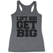 Lift Big Get Big Women's Tri-Blend Racerback Tank Top