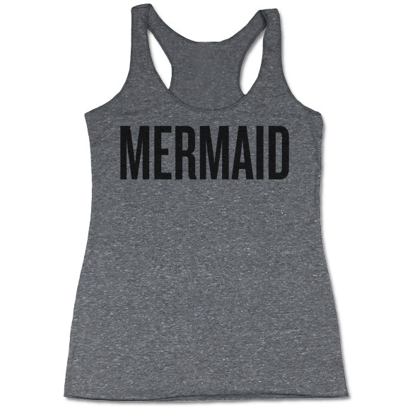 Mermaid Women's Tri-Blend Racerback Tank Top