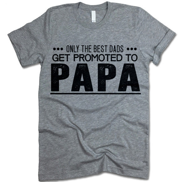 Only The Great Dads Get Promoted To Papa T Shirt