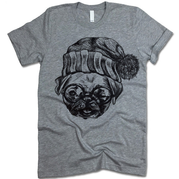 Pug In A Hat T Shirt