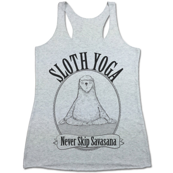 Sloth Yoga Never Skip Savasana Women's Tank Top