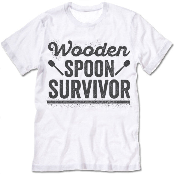wooden spoon survivor t-shirt